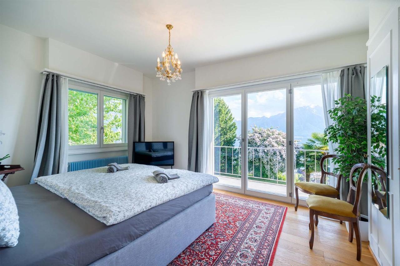 Rooms In Splendid Apartment With Parking-Stunning Lake View Montreux Luaran gambar