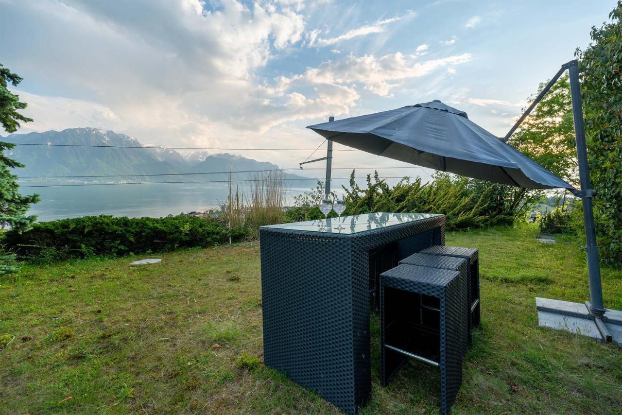 Rooms In Splendid Apartment With Parking-Stunning Lake View Montreux Luaran gambar